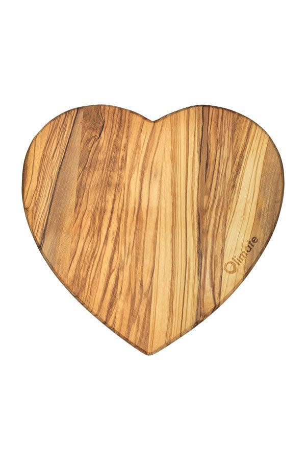 Schneidebrett aus Olivenholz (Herz) - Olimate