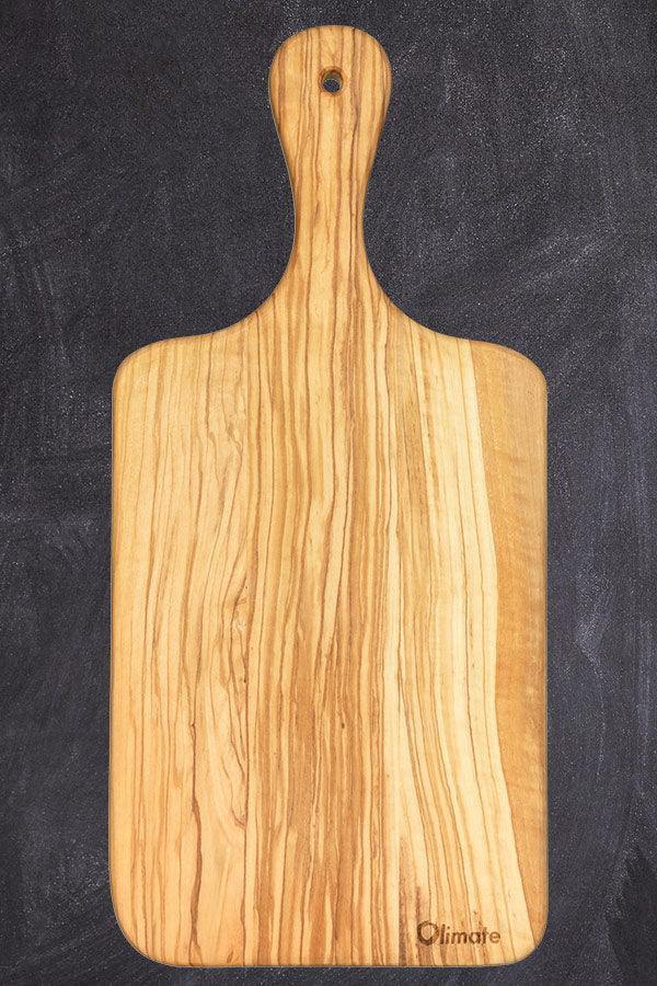 Schneidebrett aus Olivenholz (mit Griff) - Olimate